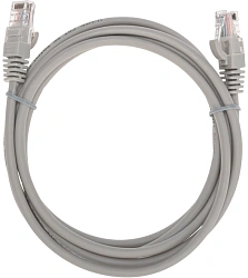 Патч-корд Rexant 02-0100-2 U/UTP RJ-45 вил. кат.5E 2м серый LSZH