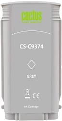 Картридж струйный Cactus CS-C9374 №72 фото серый (130мл) для HP DJ T610/T620/T770/T1100/T1100/T1120/T1200 с чипом