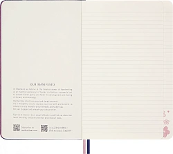 Блокнот Moleskine LIMITED EDITION SAKURA LESU08QP060 Large 130х210мм обложка текстиль 176стр. линейка синий 2025