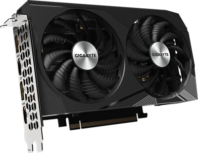 Видеокарта Gigabyte PCI-E 4.0 GV-N3060GAMING OC-8GD 2.0 NVIDIA GeForce RTX 3060 8Gb 128bit GDDR6 1807/15000 HDMIx2 DPx2 HDCP Ret