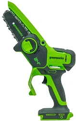 Цепная пила Greenworks G24MCS10 дл.шины:4"(10cm) 1аккум. 2Ач ЗУ (2008207UA)