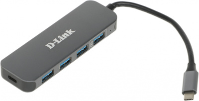 Разветвитель USB-C D-Link DUB-2340 4порт. черный (DUB-2340/A1A)
