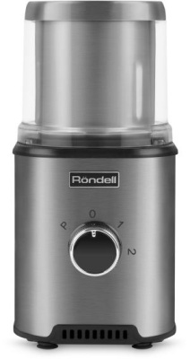 Кофемолка Rondell RDE-1150 350Вт сист.помол.:ротац.нож вместим.:110гр серебристый