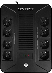 Источник бесперебойного питания Smartwatt Safe Pro 600Вт 1000ВА черный