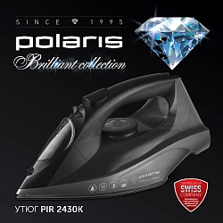 Утюг Polaris PIR 2430K 2400Вт черный/белый