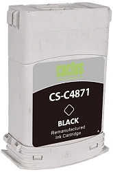 Картридж струйный Cactus CS-C4871 №80 черный для HP DJ 1050C/1055CM/1000 с чипом