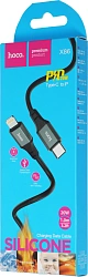 Кабель Hoco X86 iP Spear PD X86 IP USB Type-C (m)-Lightning (m) 1м черный коробка