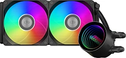 Система водяного охлаждения PcCooler DA240 V2 ARGB Soc-AM5/AM4/1200/1700/1851 черный 4-pin 36.5dB Al Ret (DA240 V2 ARGB BK)