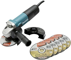 Углошлифовальная машина Makita 9558HNRX1 840Вт 11000об/мин рез.шпин.:M14 d=125мм