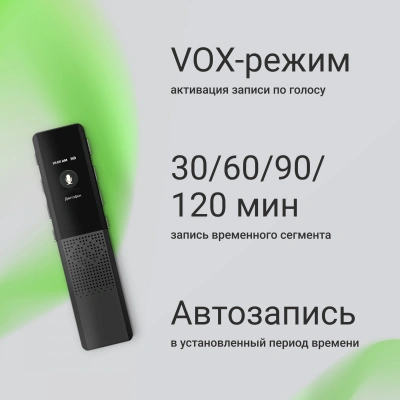 Диктофон Цифровой Digma DiVoice RV70 32Gb черный