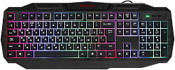 Клавиатура Defender HB-330L черный USB LED (подставка для запястий) (45330) кабель 1.5м