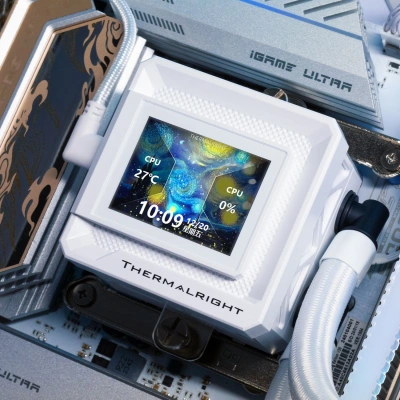 Система водяного охлаждения Thermalright Frozen Warframe SE 360 ARGB Soc-AM5/AM4/1151/1200/2066/2011/1700 белый 4-pin 29.8dB Al LCD Ret (F-WFRAME-SE-360-WH-ARGB)