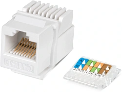 Модуль Cabeus KJ-RJ45-CAT.5E-TOOLLESS информ. KeystoneRJ45 кат.5E UTP бел.