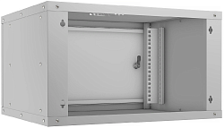 Шкаф коммутационный Cabeus (WSC-05D-6U55/45M) настенный 6U 550x450мм пер.дв.металл 30кг серый 390мм 220град. 320мм IP20 сталь