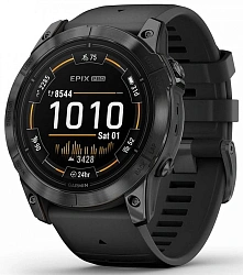 Смарт-часы Garmin Epix Pro gen.2 51мм 1.4" AMOLED корп.серый рем.черный (010-02804-21)