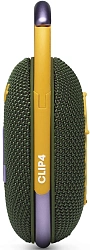 Колонка порт. JBL Clip 4 зеленый 5W 1.0 BT 15м 500mAh (JBLCLIP4GRN)