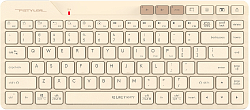 Клавиатура A4Tech Fstyler FBK26C AS бежевый USB беспроводная BT/Radio slim Multimedia (FBK26C AS)