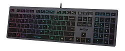 Клавиатура A4Tech Fstyler FX60 серый USB slim LED (FX60 GREY / NEON)