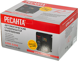 Стабилизатор напряжения Ресанта СПН-5400 однофазный черный (63/6/26)