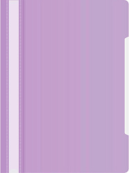 Папка-скоросшиватель Бюрократ Pastel -PSLPAST/VIO A4 прозрач.верх.лист пластик фиолетовый 0.14/0.18