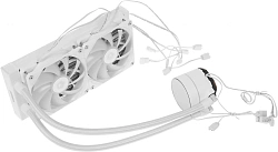 Система водяного охлаждения ID-Cooling Zoomflow 240 XT V2 ARGB Soc-AM5/AM4/1151/1200/2066/1700 белый 4-pin 14-31dB Al+Cu 250W 1680gr Ret (ZOOMFLOW 240 XT V2 WHITE)