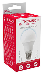 Лампа светодиодная Thomson TH-B2300 5Вт цок.:E27 груша 220B св.свеч.бел.хол. A (упак.:1шт)