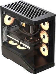Корпус Formula Crystal U9 черный без БП ATX 5x120mm 3x140mm 2xUSB3.0 1xUSB3.1 audio bott PSU