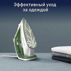 Утюг Tefal Easygliss Eco FV5781E1 2800Вт зеленый/белый