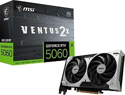 Видеокарта MSI PCI-E 5.0 RTX 5060 8G VENTUS 2X OC V1 NVIDIA GeForce RTX 5060 8Gb 128bit GDDR7 2527/28000 HDMIx1 DPx3 HDCP Ret