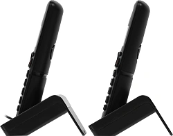 Р/Телефон Dect Alcatel S230 DUO RU черный (труб. в компл.:2шт) АОН
