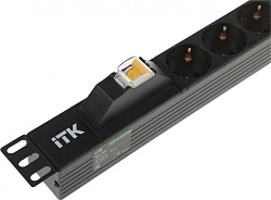 Блок распределения питания ITK PH21-6D3 гор.размещ. 6xSchuko базовые 16A C14
