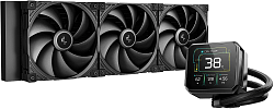 Система водяного охлаждения Deepcool Spartacus 420 ARGB Soc-AM5/AM4/1200/1700/1851 черный 4-pin 32.89dB Al LCD 2647gr Ret (R-SPT420-BKDSMP-G-1)