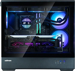 Корпус Zalman P30 V2 черный без БП mATX 1x80mm 3x120mm 1xUSB2.0 1xUSB3.0 audio bott PSU