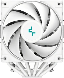 Устройство охлаждения(кулер) Deepcool AG620 Digital ARGB Soc-AM5/AM4/1200/1700/1851 белый 4-pin 29.4dB Al+Cu LCD 260W 1370gr Ret (R-AG620-WHADMN-G-2)