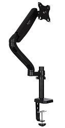 Кронштейн для мониторов ЖК Buro M10 черный 17"-27" макс.9кг крепление к столешнице поворот и наклон