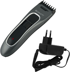 Машинка для стрижки Scarlett SC-HC63C54 графитовый/черный 6Вт (насадок в компл:1шт)