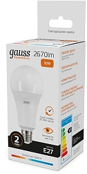 Лампа светодиодная Gauss Globe Elementary 35Вт цок.:E27 груша 220B св.свеч.бел.теп. А67 (упак.:10шт) (70215)