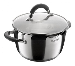 Кастрюля Rondell Flamme RDS-024 3.2л. d=20см (с крышкой) стальной