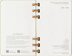 Еженедельник Moleskine ACADEMIC SPIRAL DHSPK5212AMWH3 Large 150х210мм 200стр. кремовые страницы спираль киви