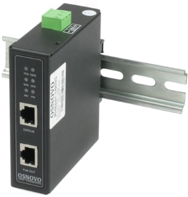Инжектор PoE Osnovo Midspan-1/903G 10/100/1000BASE-T 90Вт 12-57В(DC)
