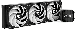 Система водяного охлаждения Zalman Alpha2 A36 ARGB Soc-AM5/AM4/1151/1200/2066/2011/1700 черный 4-pin 29.7dB Al LCD 350W Ret (ALPHA2 A36 BLACK)