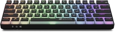 Клавиатура Оклик K763W механическая черный USB беспроводная BT/Radio Multimedia for gamer LED (1920548)