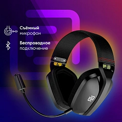 Наушники с микрофоном Оклик HS-L750G черный 1.5м накладные BT оголовье (2007557)