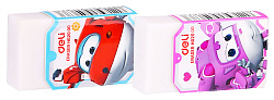 Ластик Deli EH02000 Super Wings 45x25x12мм белый картонный дисплей