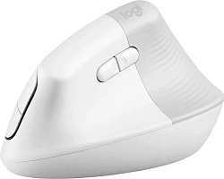 Мышь Logitech Lift белый оптическая 4000dpi silent беспров. BT/Radio USB для ноутбука 5but (910-006480)