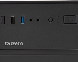 Корпус Digma DCC-MD301 черный без БП ATX 1x80mm 4x120mm 1xUSB2.0 1xUSB3.0 audio
