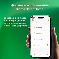 Умный выключатель Digma DiSwitch 2p 2-хкл. универсальный белый (DSW2P)