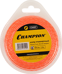Леска для садовых триммеров Champion C5057 d=2.4мм L=12м