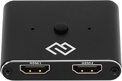 Переключатель аудио-видео Digma HDMI (f)/HDMI (f)/HDMI (f) черный (D-HSW-V2.0X2)