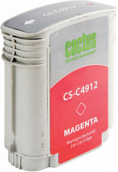 Картридж струйный Cactus CS-C4912 №82 пурпурный (72мл) для HP DJ 500/800C с чипом
